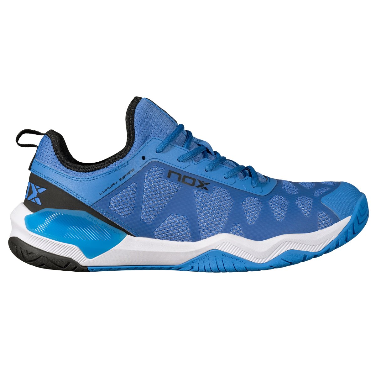 NOX LUX NERBO 1 Pickleball Shoes, Palace Blue - Side View
