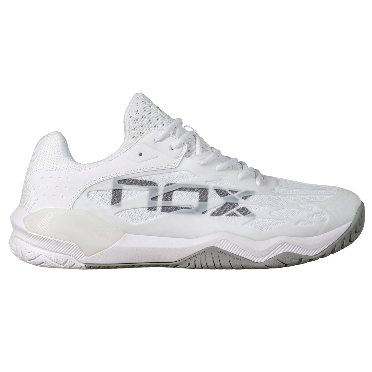 NOX LUX TEMPO Pickleball Shoes, White - Side View
