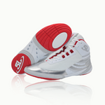 ScrapLife | Ascend One Wrestling Shoes | David Taylor Limited Edition Signature Empire Chrome | White/Red/Silver