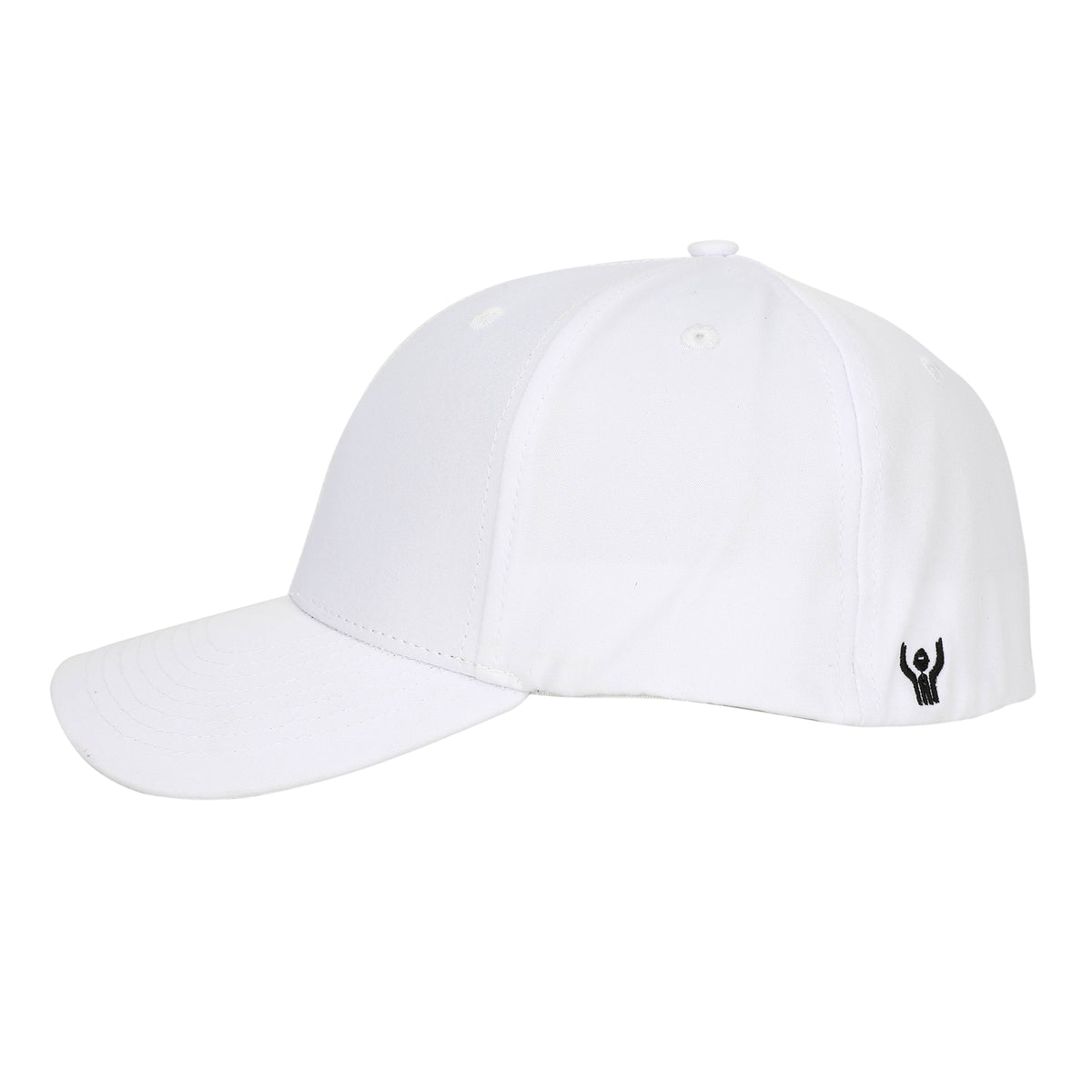 Professional Referee Football White Hat | Poly Spandex Flex Fit