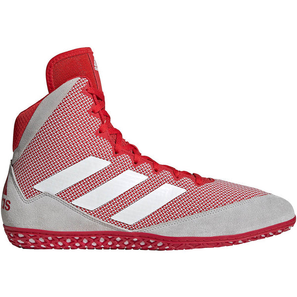Adidas | FZ5382 | Mat Wizard 5 | Red/Grey/White Wrestling Shoes