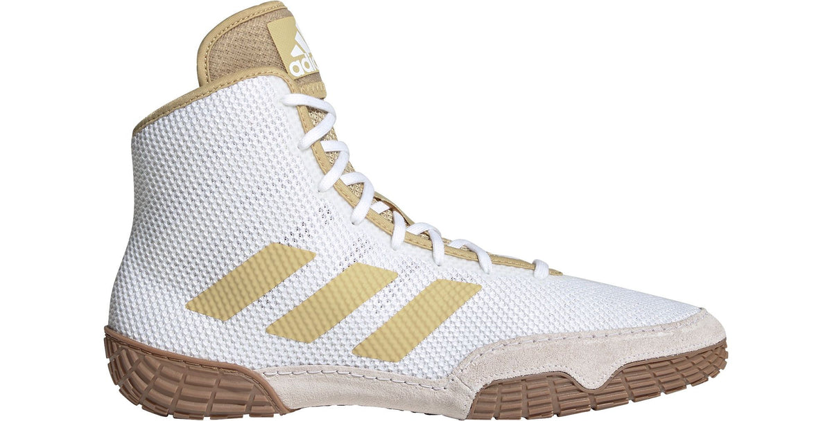 Adidas | FZ5389 | Caída tecnológica 2.0 | Zapatos de lucha blanco/Vegas dorados