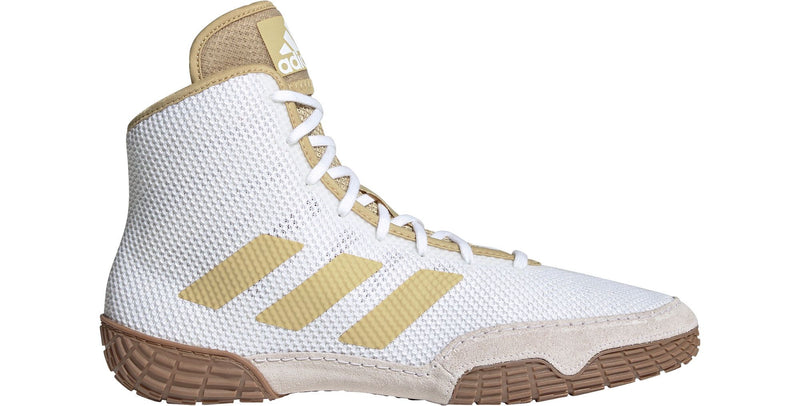 Adidas | FZ5389 | Tech Fall 2.0 | White/Vegas Gold Wrestling Shoes
