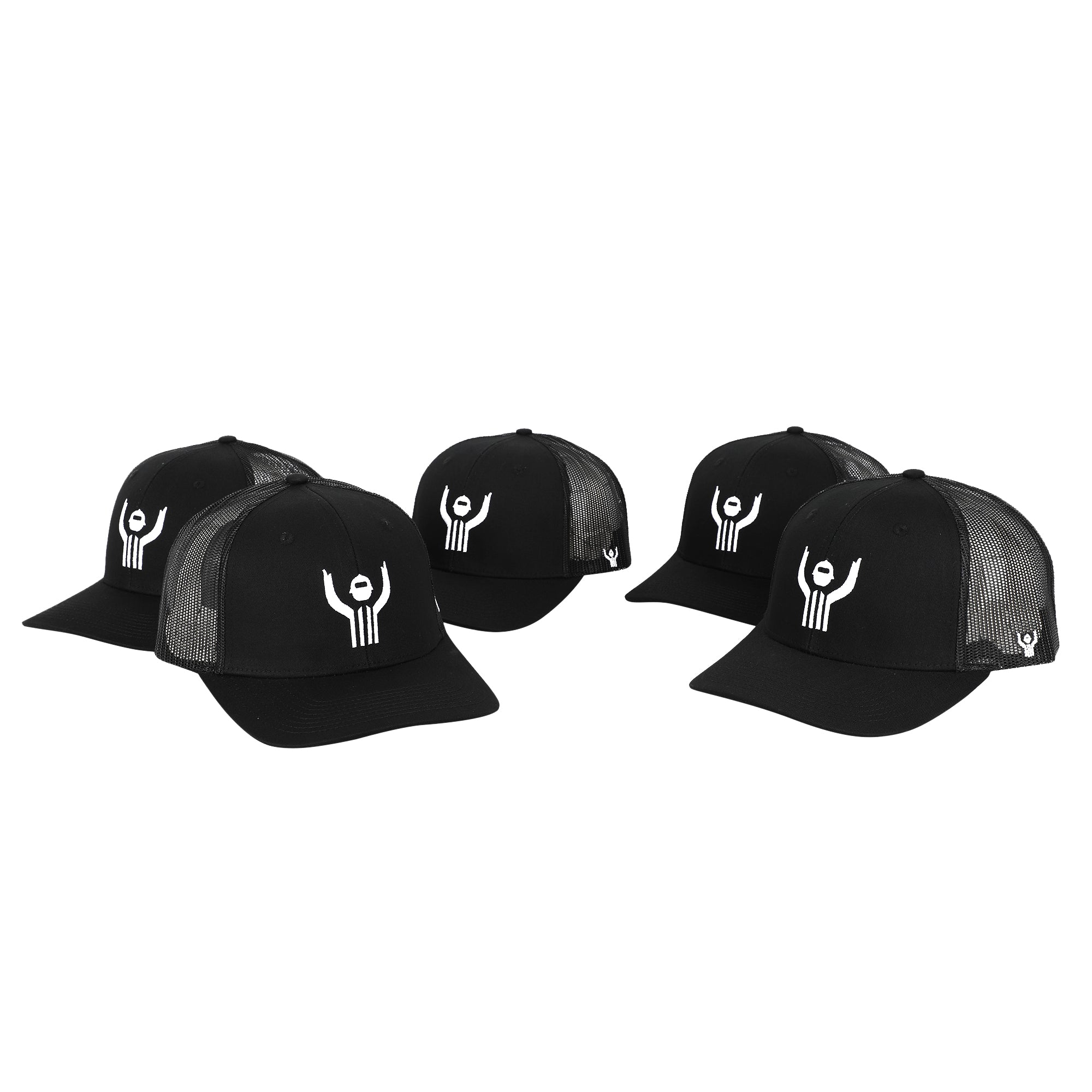 Great Call Athletics | Professional Referee Hat | Black White Poly Spandex Cap - Small/Medium (7 - 7 1/4)