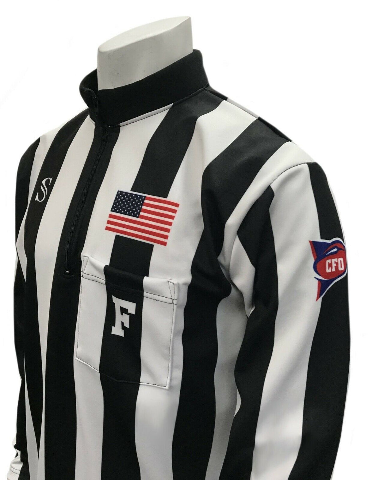 smitty | Estados Unidos129CFO | Camiseta de manga larga para clima frío de árbitro de fútbol Collegiate CFO