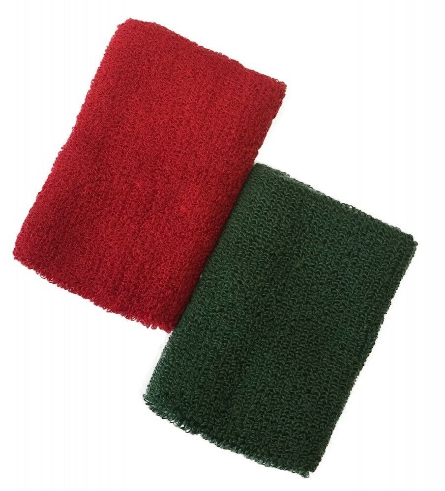 Smitty | ACS-700 | Red & Green 4" Wristband Set | Wrestling Referee