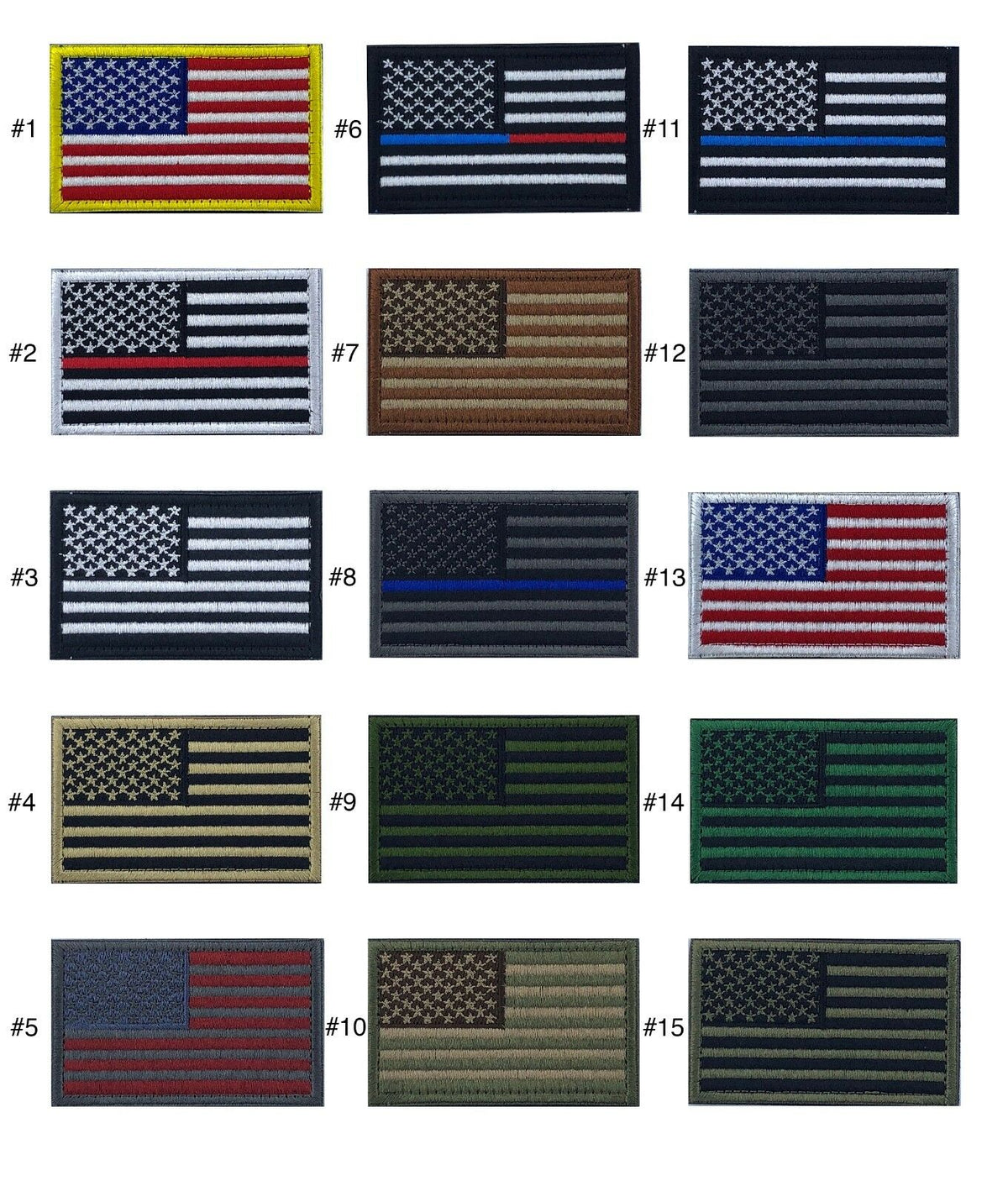USA American Flag Patch 2" x 3" Iron or Sew On Embroidery | Choice of Flag
