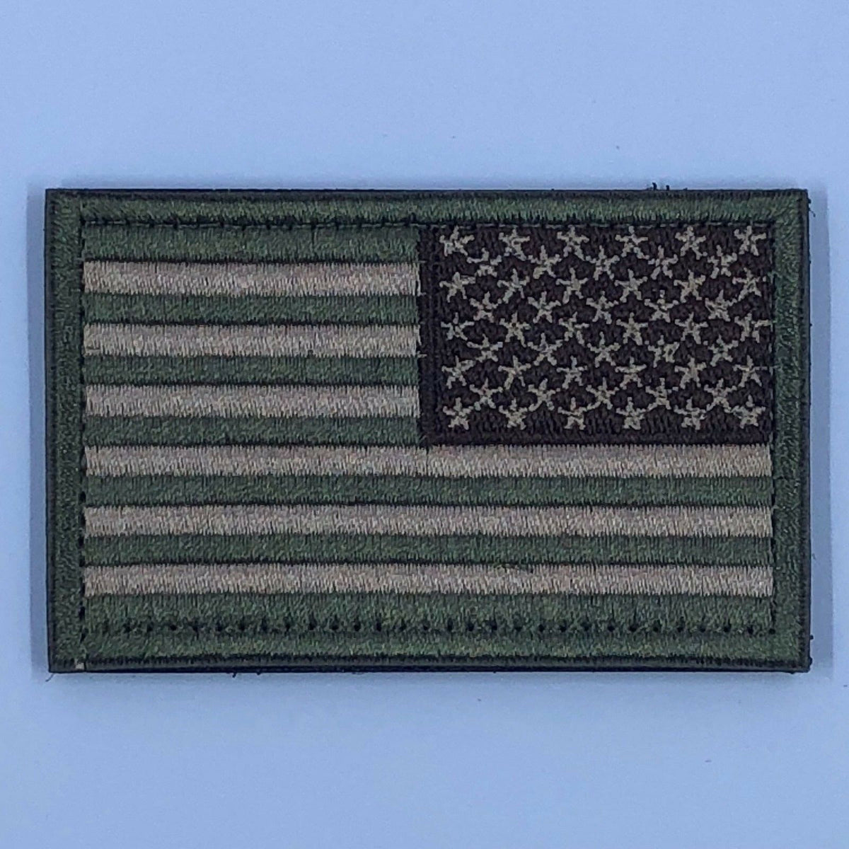 Parche inverso de la bandera estadounidense de EE. UU., 2.0 x 3.0 in, gancho y bucle militar táctico | Elección de bandera