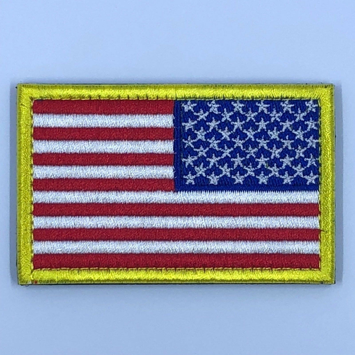 Parche inverso de la bandera estadounidense de EE. UU., 2.0 x 3.0 in, gancho y bucle militar táctico | Elección de bandera
