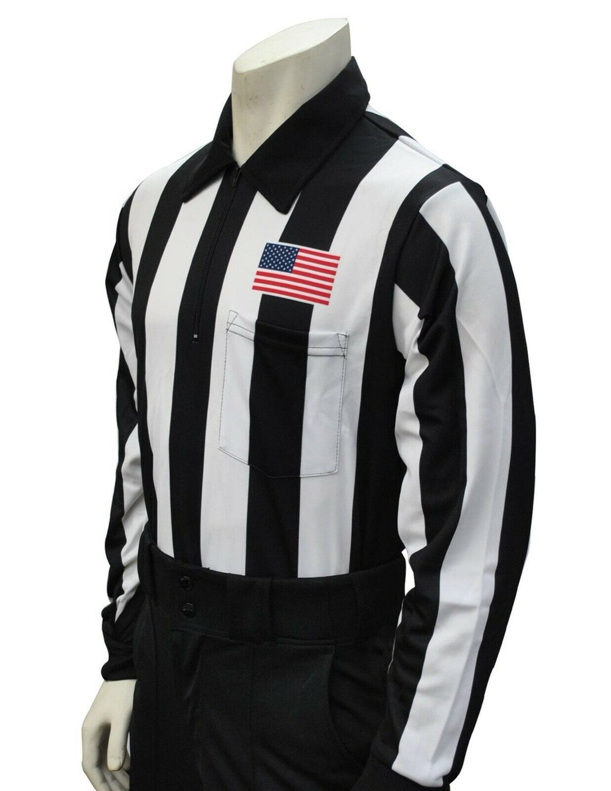 smitty | Estados Unidos-110 | Rayas de 2 1/4" | Camiseta de poliéster de manga larga de fútbol