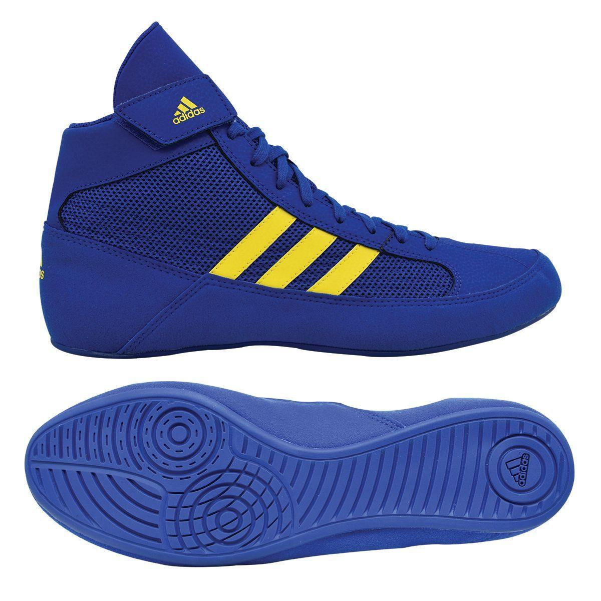 Adidas | FV2473 | HVC 2 | Royal Blue & Solar Yellow | Adult & Youth | Wrestling Shoes - Great Call Athletics