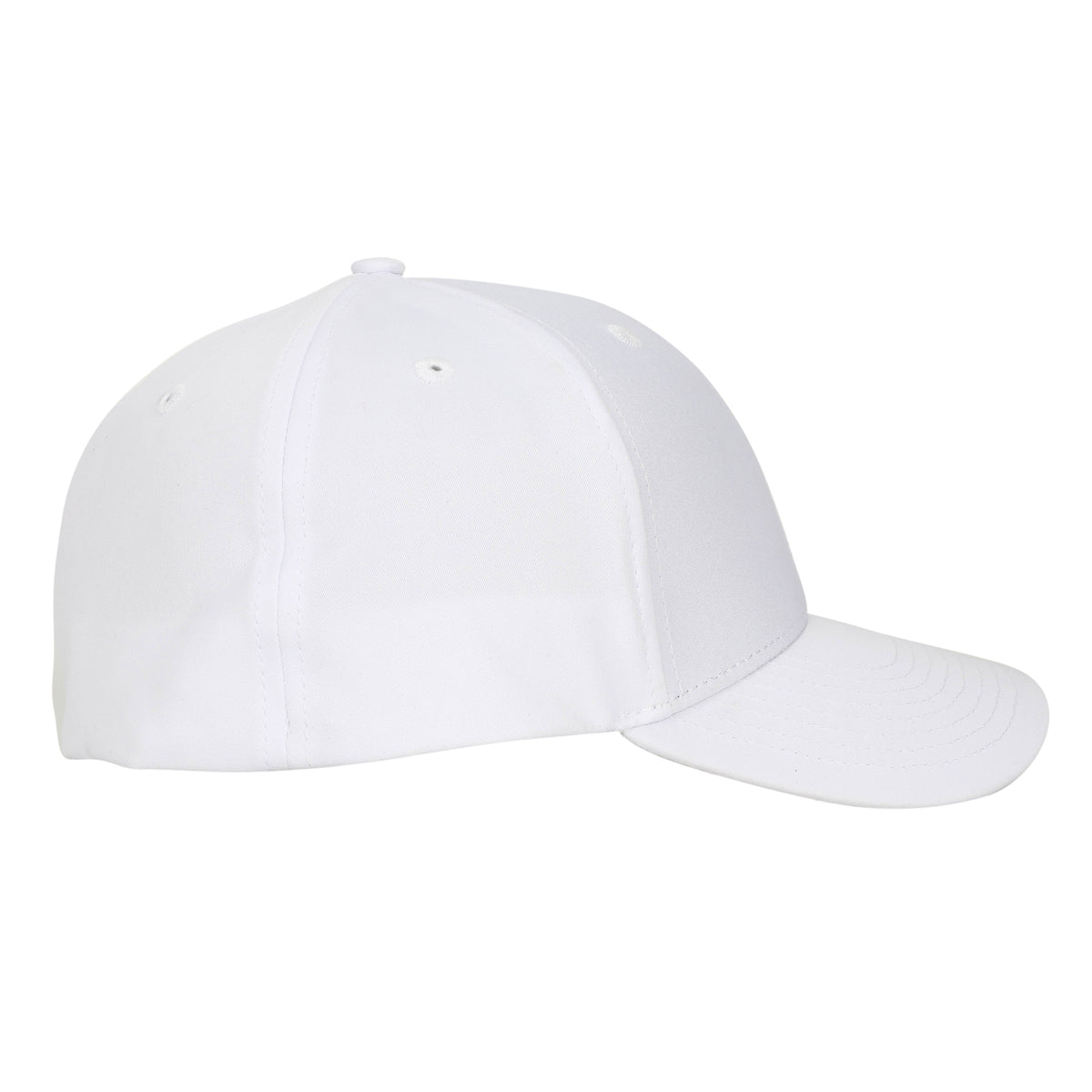 Professional Referee Football White Hat | Poly Spandex Flex Fit