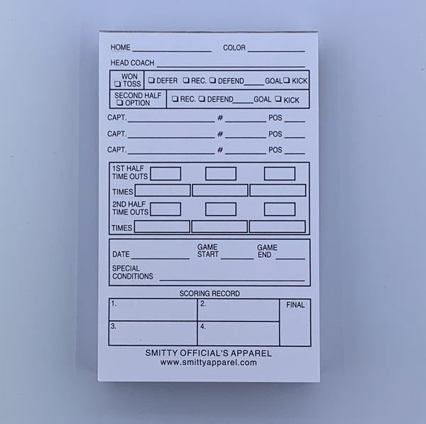 Smitty | ACS-536 | Throw Away Game Cards | Set of 25 | 2-sided | Official's Choice!