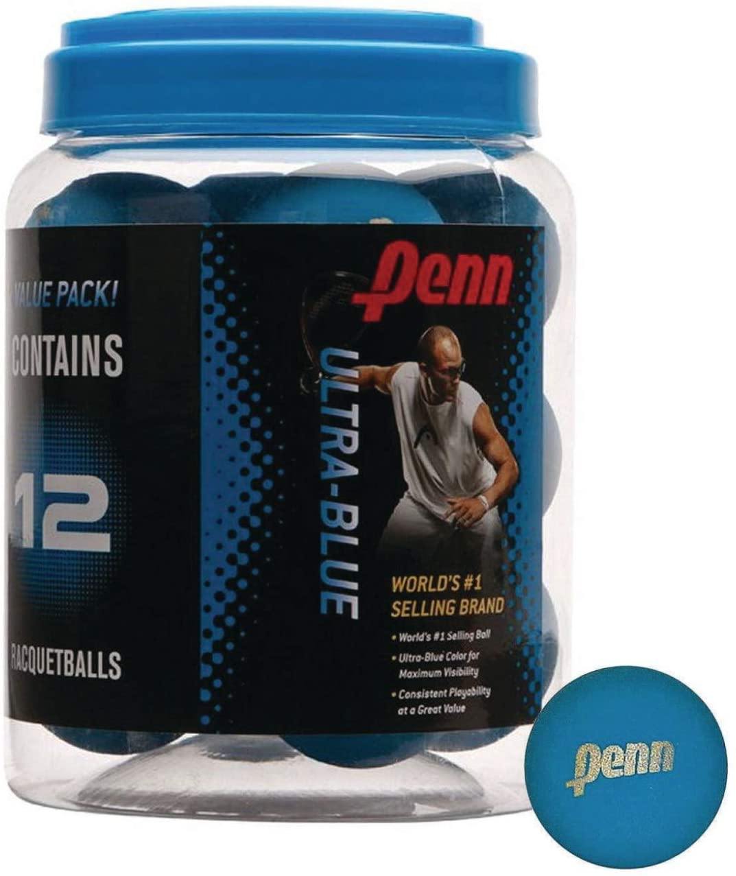 Penn | Ultra Blue Giant Can 12 Racquetballs | Handballs - Great Call Athletics