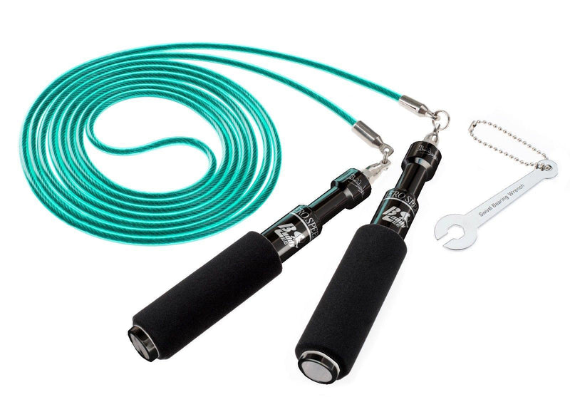 Buddy Lee | Limited Edition | Aero Speed Jump Rope w/ Green Hornet Cable | Black - Great Call Athletics