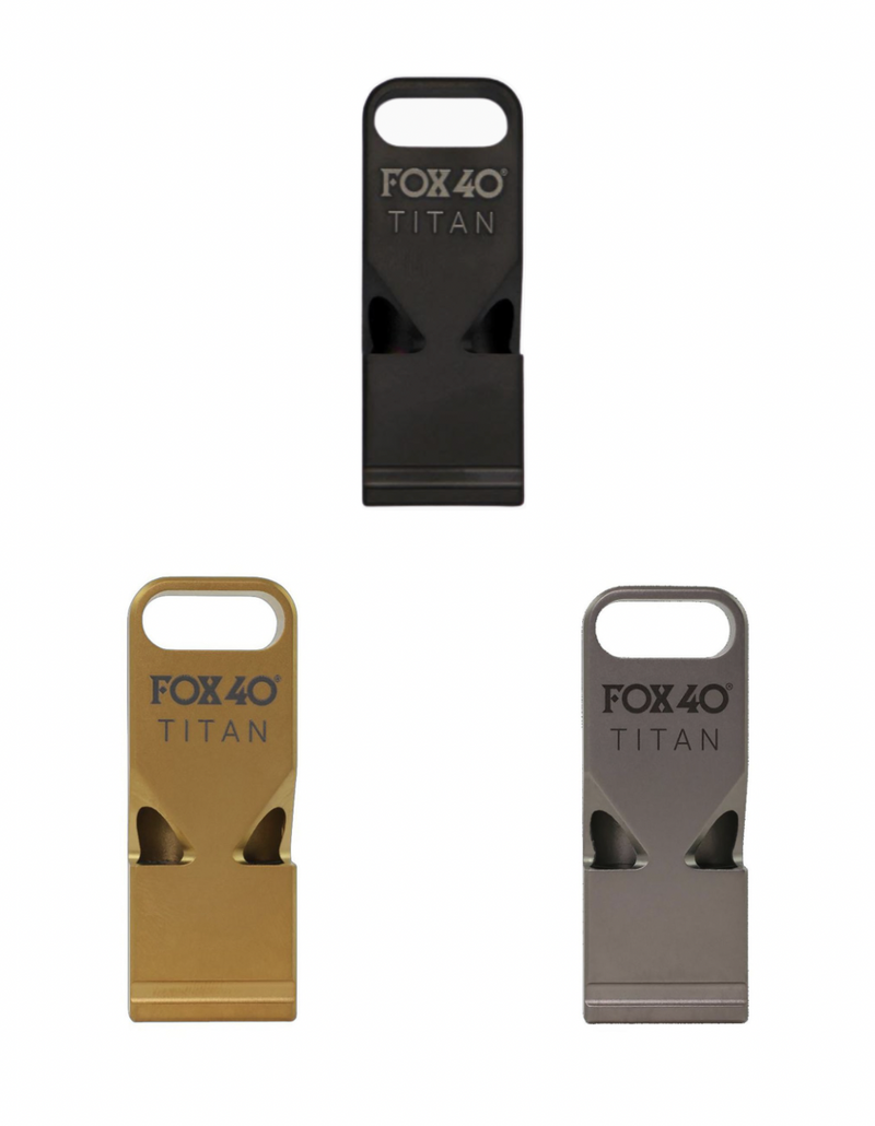 Fox 40 | Titan Luxury Titanium Premium Whistle | Free Paracord - Great Call Athletics