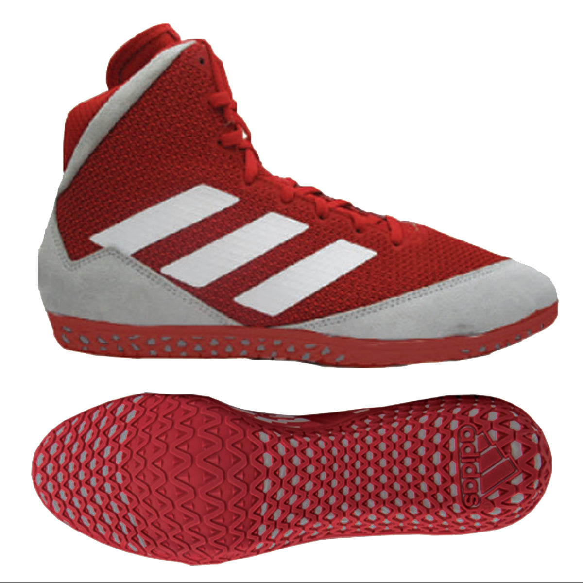 61 New Adidas Mat Wizard 4 Grey Wrestling Shoes FU8168 US Mens