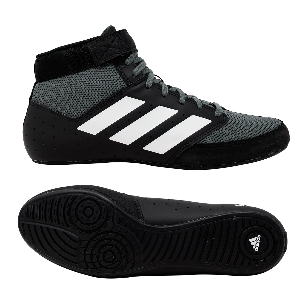 Adidas | FZ2591 | Mat Hog 2.0 | Zapatos de lucha negro/ónix/blanco