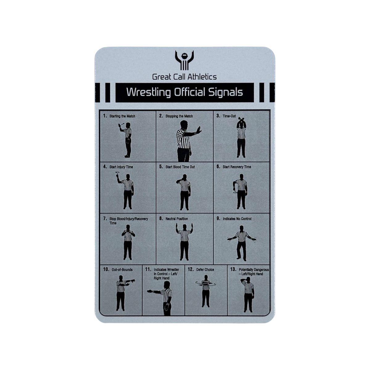 Great Call Leichtathletik | Wrestling-Signalkarte 