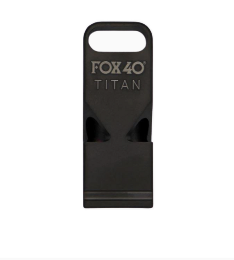 Fox 40 | Titan Luxury Titanium Premium Whistle | Free Paracord - Great Call Athletics