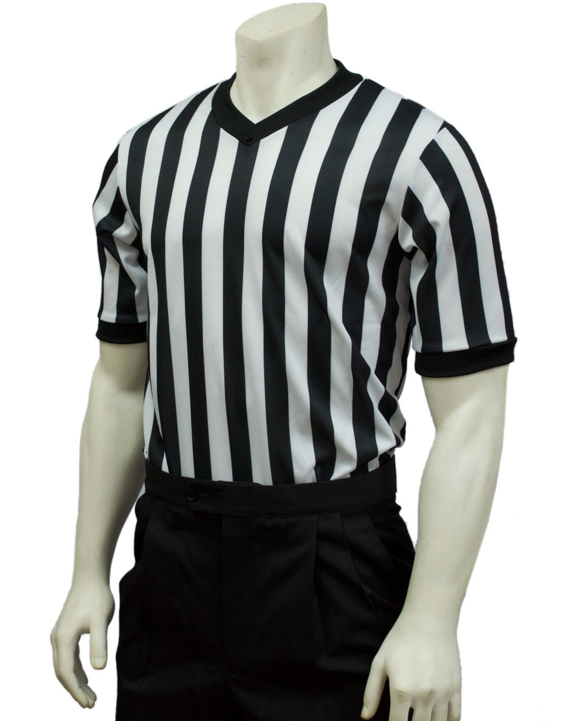 Smitty | BKS-200 | 1" Stripe | Performance Mesh Short Sleeve Shirt