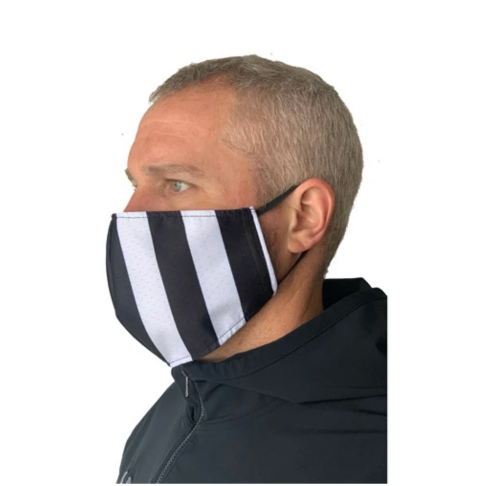 Smitty | Referee Striped Face Mask