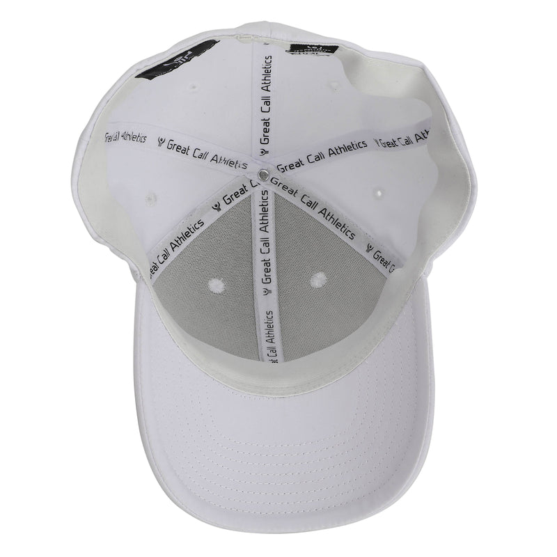 Great Call Athletics | Professional Referee Hat | Black White Poly Spandex Cap - Small/Medium (7 - 7 1/4)