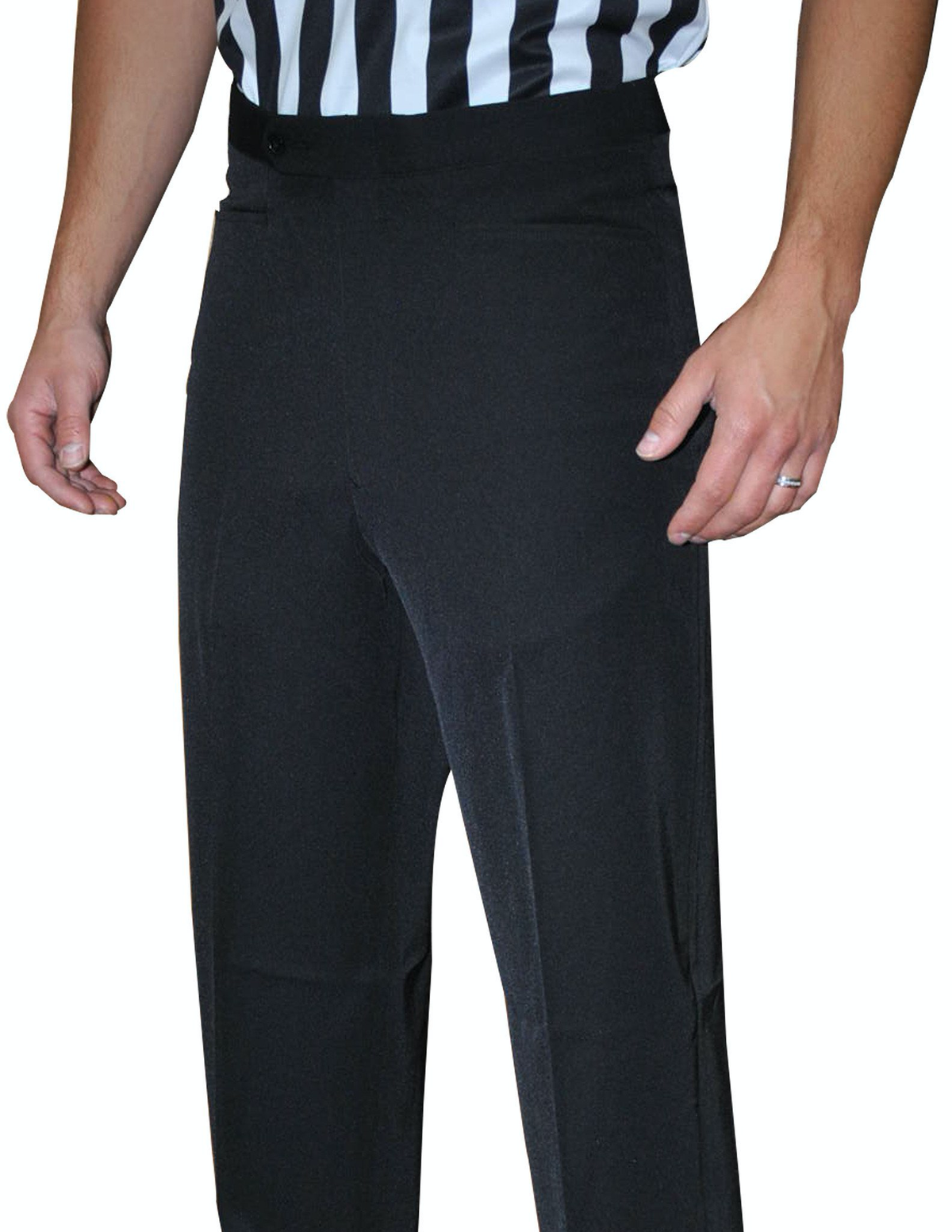 Smitty | BKS-280 | 4-Way Stretch Flat Front Referee Pants w/ Western Cut Pockets | Basketball | Wrestling - Great Call Athletics