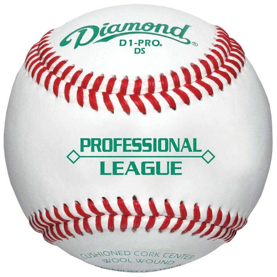 Deportes Diamante | D1-PRO DS | Pelotas de béisbol oficiales profesionales universitarias | 1 docena de bolas 
