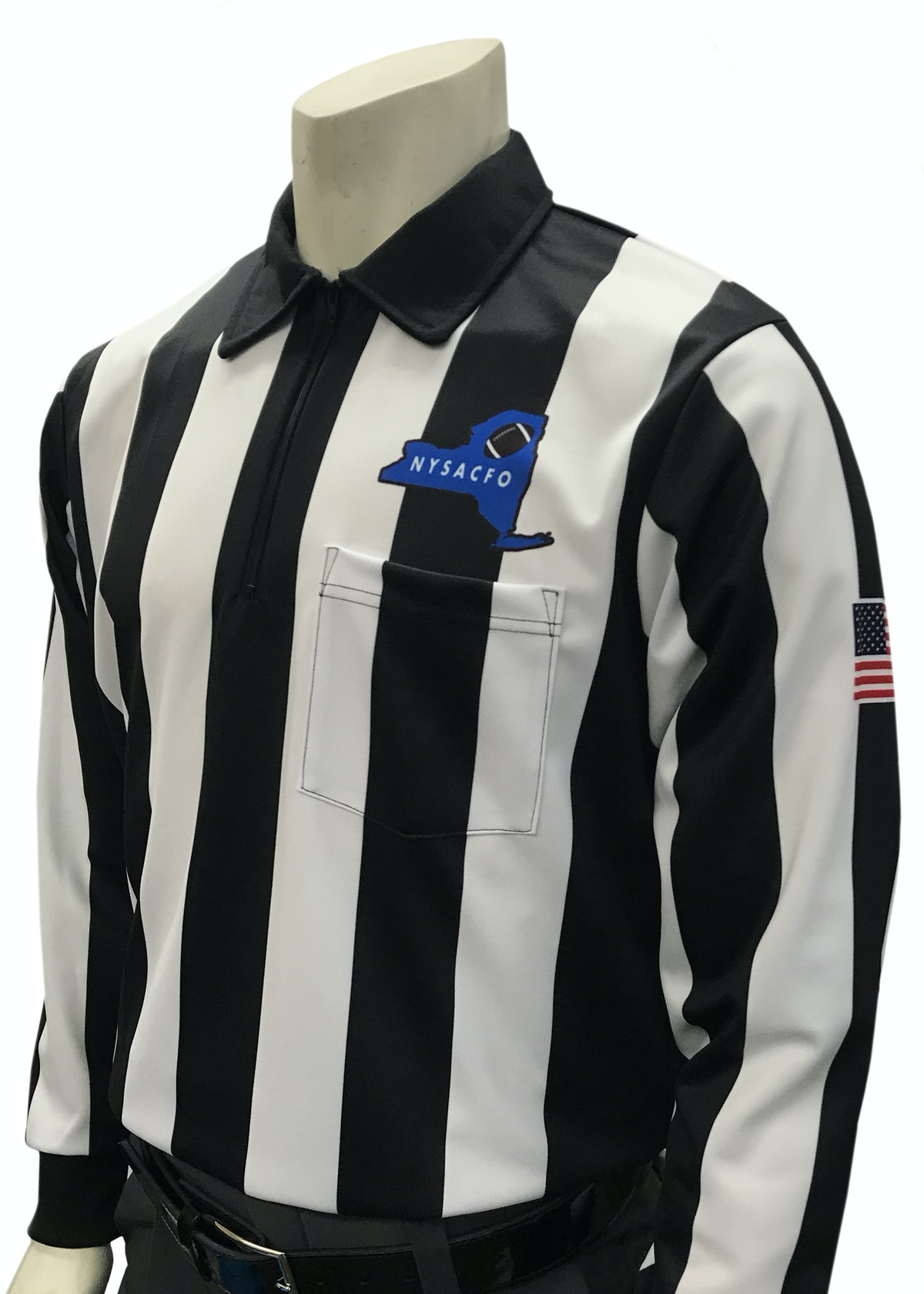 Smitty | USA-110NY | New York | Long Sleeve Football Shirt | Made in USA | 2-1/4" Stripes - Great Call Athletics