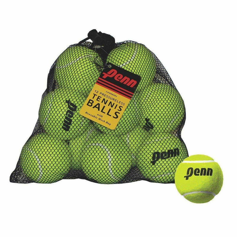 Penn | Pressureless Tennis Balls | 12 Ball Mesh Bag - Great Call Athletics