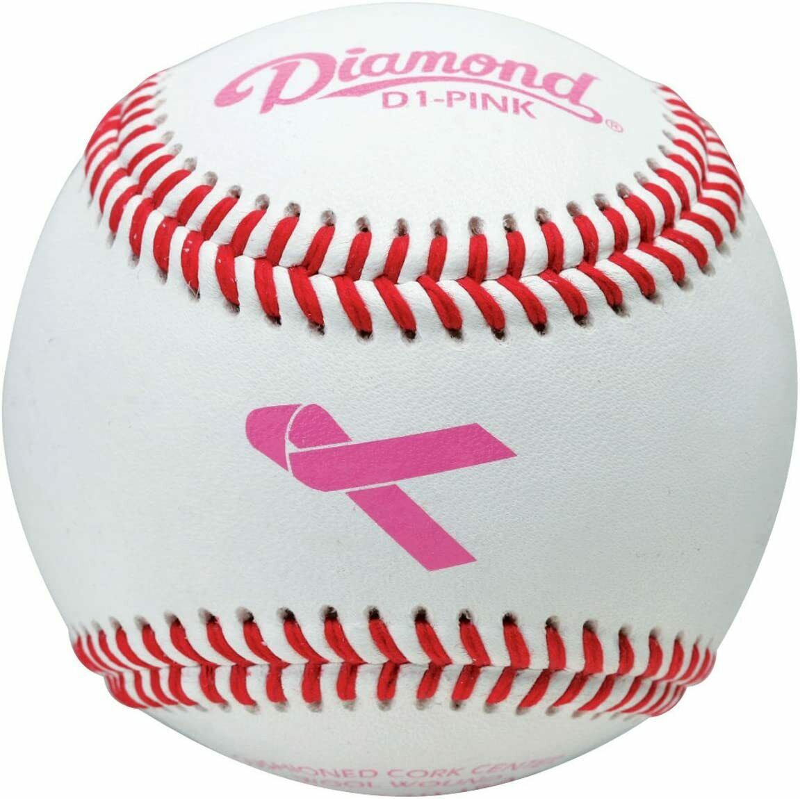 Deportes Diamante | D1-ROSA | Pelotas de béisbol rosadas para eventos temáticos especiales | 1 docena de bolas 