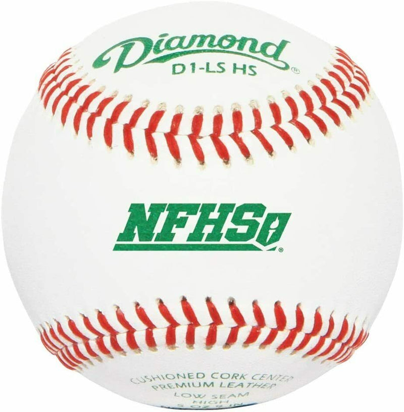 Diamond Sports | D1-LS HS | NFHS High School Low Seam Baseballs | 1 Dozen Balls