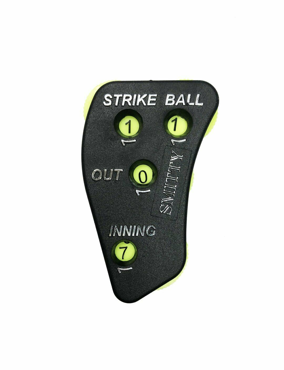 Smitty | ACS-703 | Baseball Umpire 4-Way Indicator | Black w/ Optic Numbers - Great Call Athletics