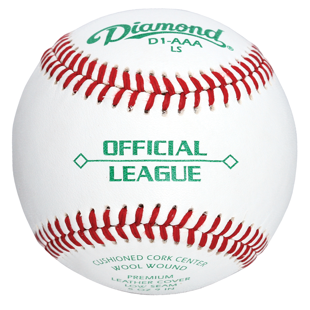 Deportes Diamante | D1-AAA LS | Pelotas de béisbol semiprofesionales para adultos con costura baja | 1 docena de bolas 