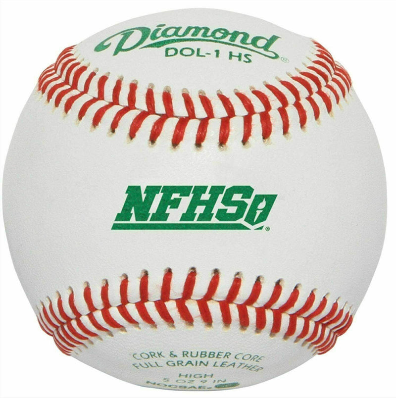 Diamond Sports | DOL-1 HS | NFHS NOCSA Official League Baseballs | 1 Dozen Balls