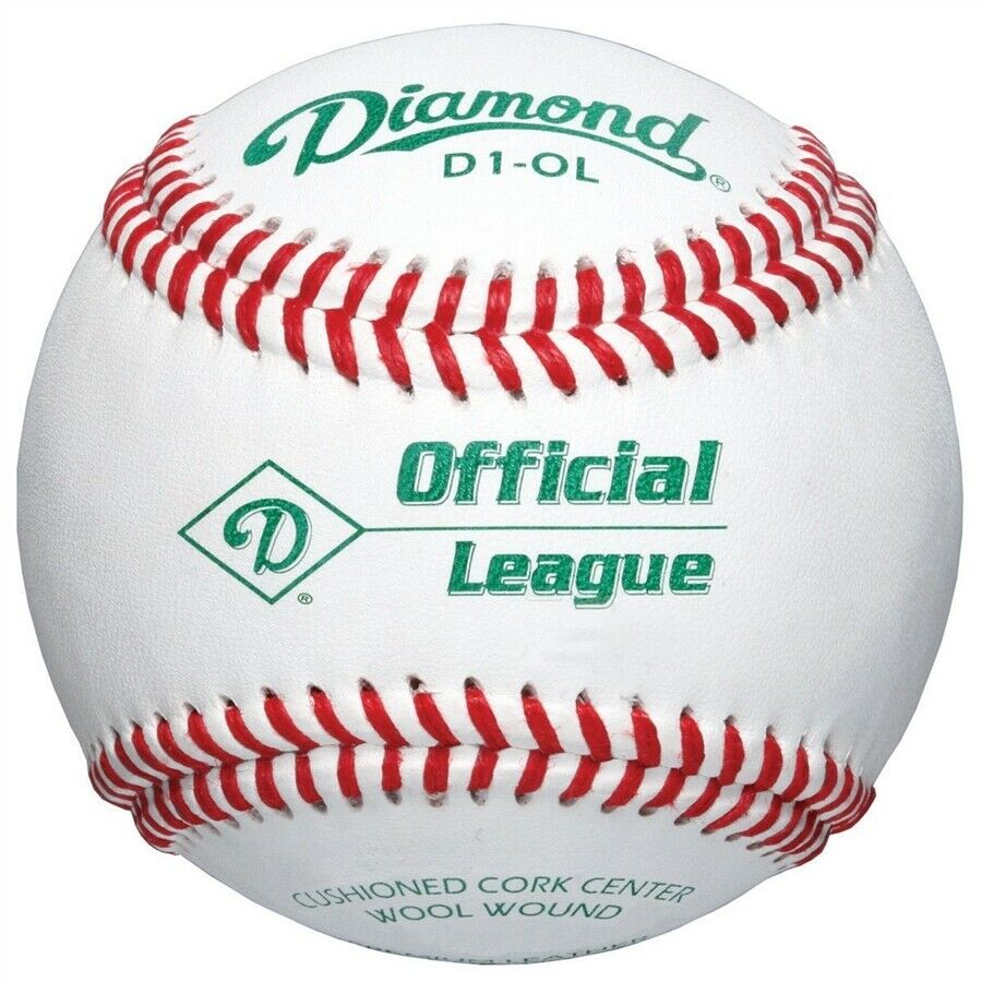 Deportes Diamante | D1-OL | Pelotas de béisbol premium oficiales de la liga | 1 docena de bolas